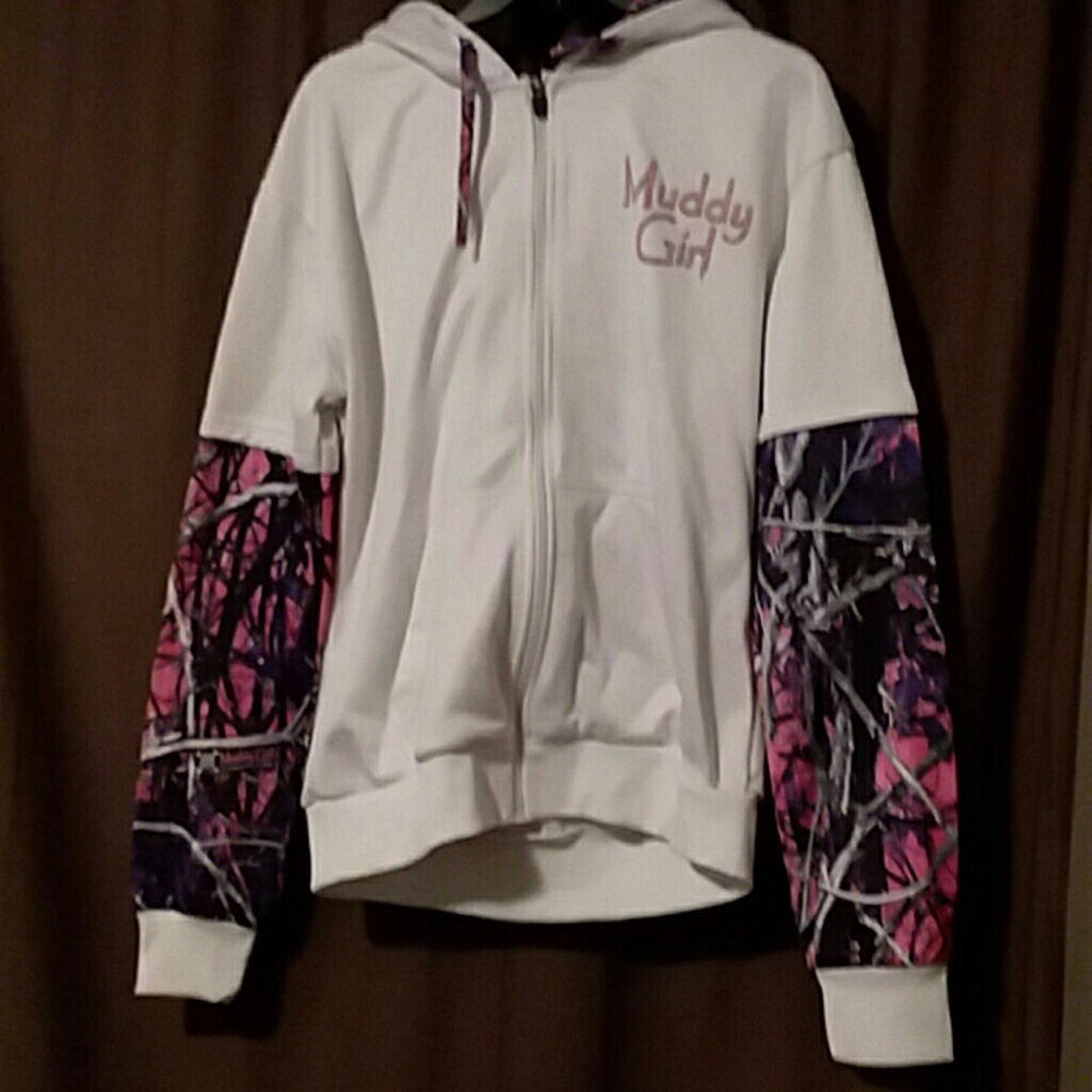 Camo zip up hoodie